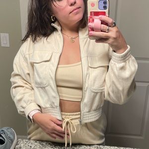 Aerie Corduroy Cream Jacket